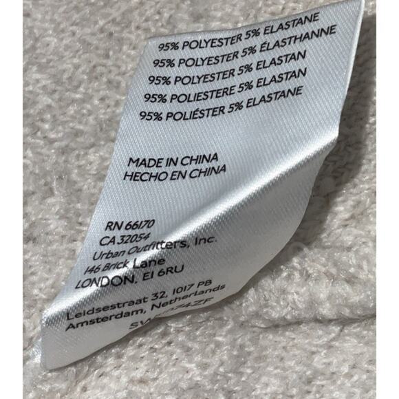 Anthropologie Shirt Jacket Medium Shacket Zig Zag Button Down Oatmeal Color - Picture 7 of 11